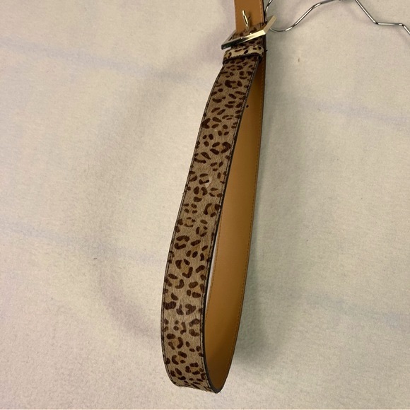 Genuine Leather Face with PVC Backing Cheetah Print Cow Hair Medium - Picture 2 of 11